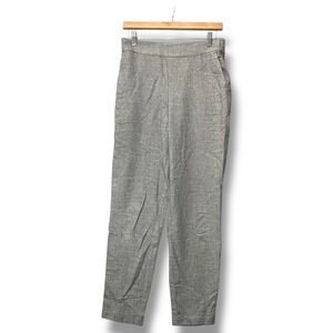 J.McLaughlin Gray Pull-On Straight Leg Pants Size S Classic Stretch Work Trouser